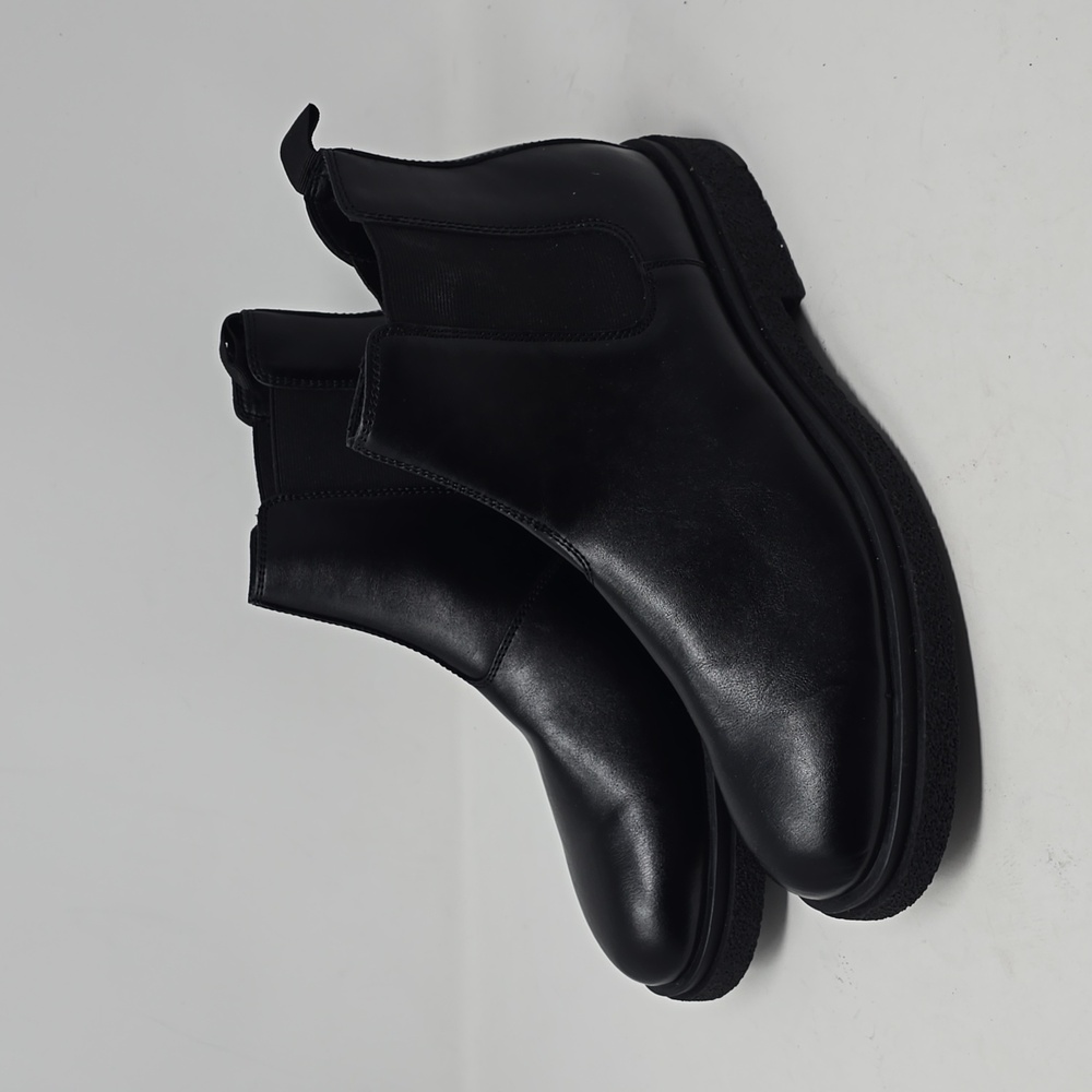 Abound Reese Black Faux Leather Chelsea  Boots Men's Size 12